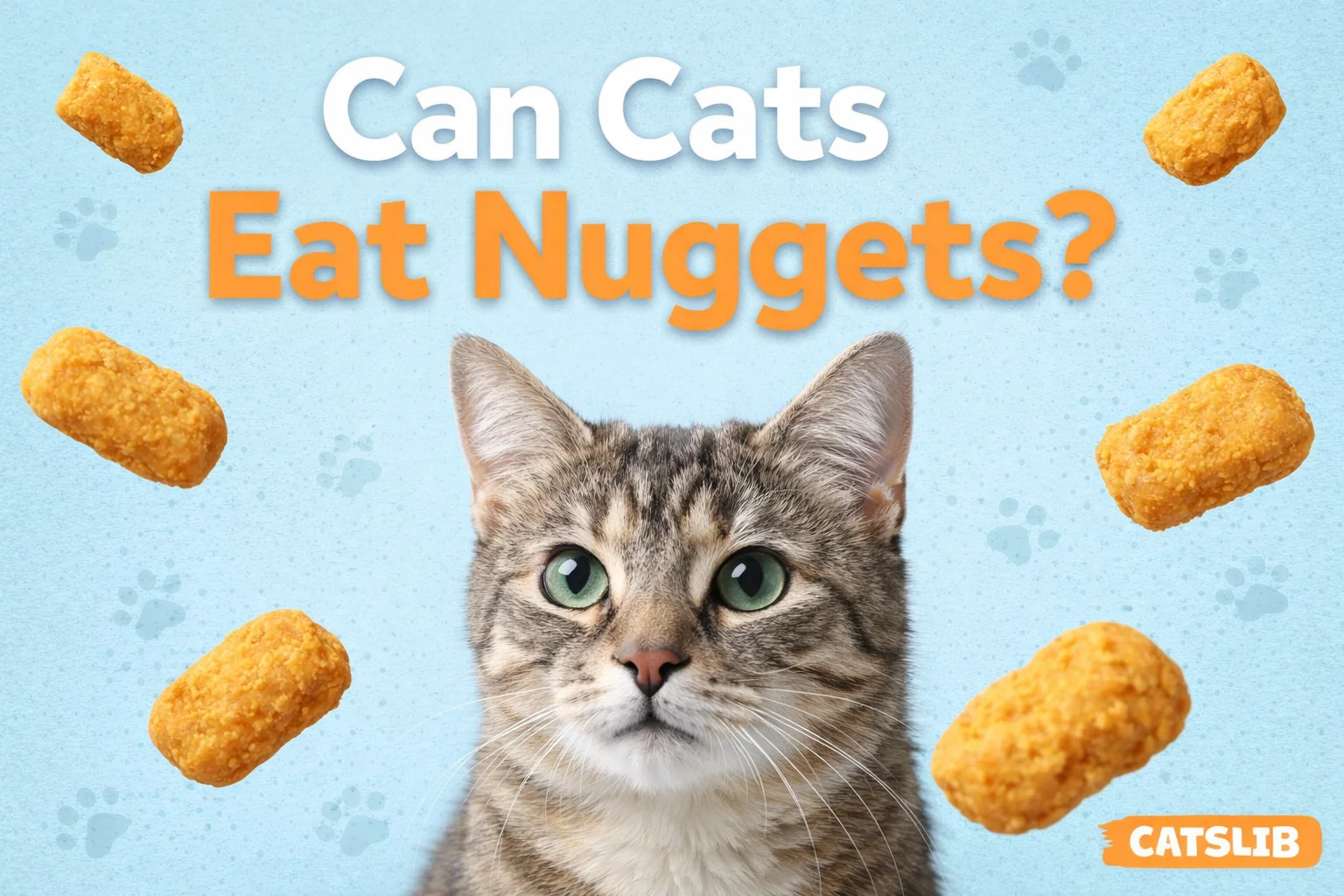 Chicken nuggets on a plate