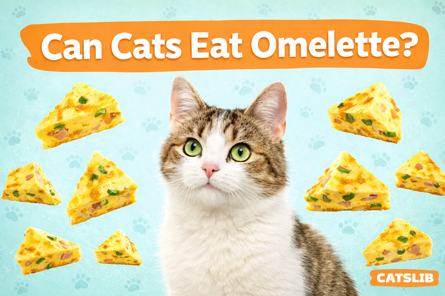 Plain omelette on a plate